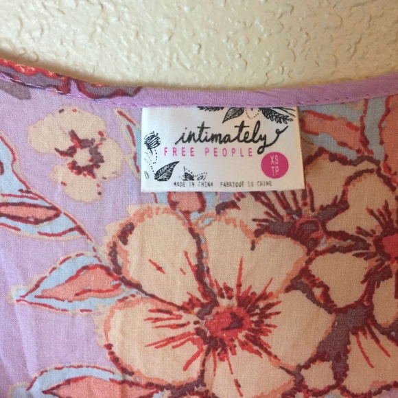 Free People Intimately Floral Lace Trim Handkerchief Tank - Picture 4 of 4